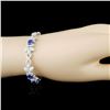 Image 3 : 14K Gold 6.28ct Tanzanite & 3.69ctw Diamond Bracel