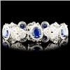 Image 2 : 18K Gold 13.28ct Sapphire & 5.60ctw Diamond Bracel