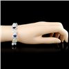 Image 3 : 18K Gold 13.28ct Sapphire & 5.60ctw Diamond Bracel