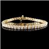 Image 1 : 14K Gold 5.38ctw Diamond Bracelet