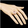 Image 3 : 14K Gold 8.14ct Morganite & 0.95ctw Diamond Ring