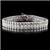 14K White Gold 4.00ctw Diamond Bracelet