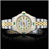 Rolex YG/SS DateJust Diamond Ladies Watch