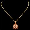 Image 2 : 14K Gold 0.49ctw Diamond Pendant
