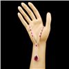 Image 3 : 14K Gold 9.94ct Rubellite & 1.56ctw Diamond Neckla