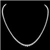 Image 1 : 18k White Gold 12.00ct Diamond Necklace