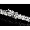 Image 3 : 18k White Gold 9.50ct Diamond Tennis Bracelet