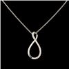 Image 1 : 14K Gold 0.14ctw Diamond Pendant