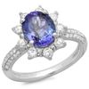 Image 1 : 14K Gold 2.50ct Tanzanite & 0.75ct Diamond Ring