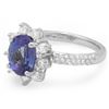 Image 2 : 14K Gold 2.50ct Tanzanite & 0.75ct Diamond Ring