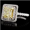Image 2 : 18K White Gold 2.57ctw Fancy Diamond Ring