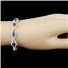 Image 3 : 18K Gold 7.10ct Sapphire & 2.54ctw Diamond Bracele
