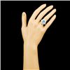 Image 4 : 18K Gold 3.87ct Aquamarine & 1.56ctw Diamond Ring