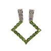 Image 1 : 14k White Gold 0.25ct Tsavorite & 0.14ct Diamond P