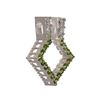 Image 2 : 14k White Gold 0.25ct Tsavorite & 0.14ct Diamond P