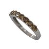 Image 2 : 14k White Gold 0.85ct Brown DIamond Ring