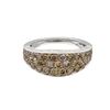 Image 1 : 14k White Gold 1.70ctw Brown/White Diamond Ring