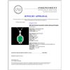Image 4 : 18K Gold 28.24ct Emerald & 3.50ctw Diamond Pendant