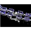 Image 2 : 14K Gold 25.00ct Tanzanite & 1.30ct Diamond Brace