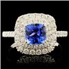 Image 1 : 14K Gold 1.14ct Tanzanite & 0.89ctw Diamond Ring