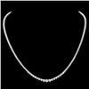 Image 1 : 18k White Gold 8.50ct Diamond Necklace