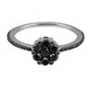Image 1 : 14k White Gold 0.65ct Black Diamond Ring
