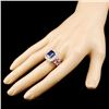 Image 3 : 14K Gold 5.18ct Sapphire & 0.84ctw Diamond Ring