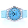 Rolex DateJust Diamond Blue Dial 36MM Wristwatch