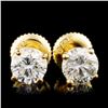 14K Gold 1.12ctw Diamond Earrings