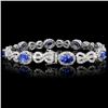 Image 2 : 18K Gold 5.52ct Tanzanite & 4.38ct Diamond Bracele