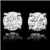 Image 1 : 14k White Gold 1.50ct Diamond Earrings