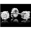Image 2 : 14k White Gold 1.50ct Diamond Earrings