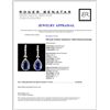 Image 3 : 18K Gold 14.24ctw Tanzanite & 1.94ctw Diamond Earr