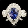 Image 1 : 18K Gold 3.56ct Sapphire & 1.38ctw Diamond Ring