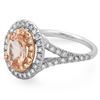 Image 2 : 14K Gold 1.50ct Morganite & 0.75ct Diamond Ring