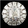 18K Gold 6.22ctw Diamond Ring