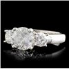 Image 2 : 14K White Gold 2.14ctw Diamond Ring