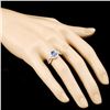 Image 3 : 18K Gold 1.04ct Sapphire & 0.45ctw Diamond Ring
