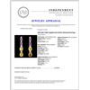 Image 3 : 14K Gold 2.00ct Sapphire & 0.35ctw Diamond Earring