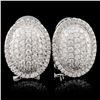 Image 1 : 18K White Gold 1.17ct Diamond Earrings