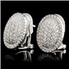 Image 2 : 18K White Gold 1.17ct Diamond Earrings