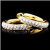 Image 2 : 18K Yellow Gold 0.50ct Diamond Earrings