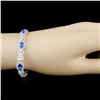 Image 3 : 18K Gold 5.52ct Tanzanite & 4.38ctw Diamond Bracel