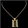 Image 2 : 14K Gold 15ct Topaz Pendant