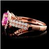 Image 3 : 18K Rose Gold 2.29ct Spinel & 0.76ct Diamond Ring