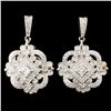Image 1 : 14K Gold 1.68ctw Diamond Earrings