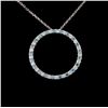 Image 1 : 18K White Gold 0.62ctw Diamond Pendant