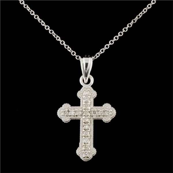14K Gold 0.13ctw Diamond Pendant