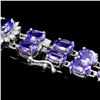 Image 3 : 14k Gold 29.00ct Tanzanite & 1.50ct Diamond Brace