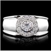 Image 1 : 14K White Gold 0.68ctw Diamond Ring
